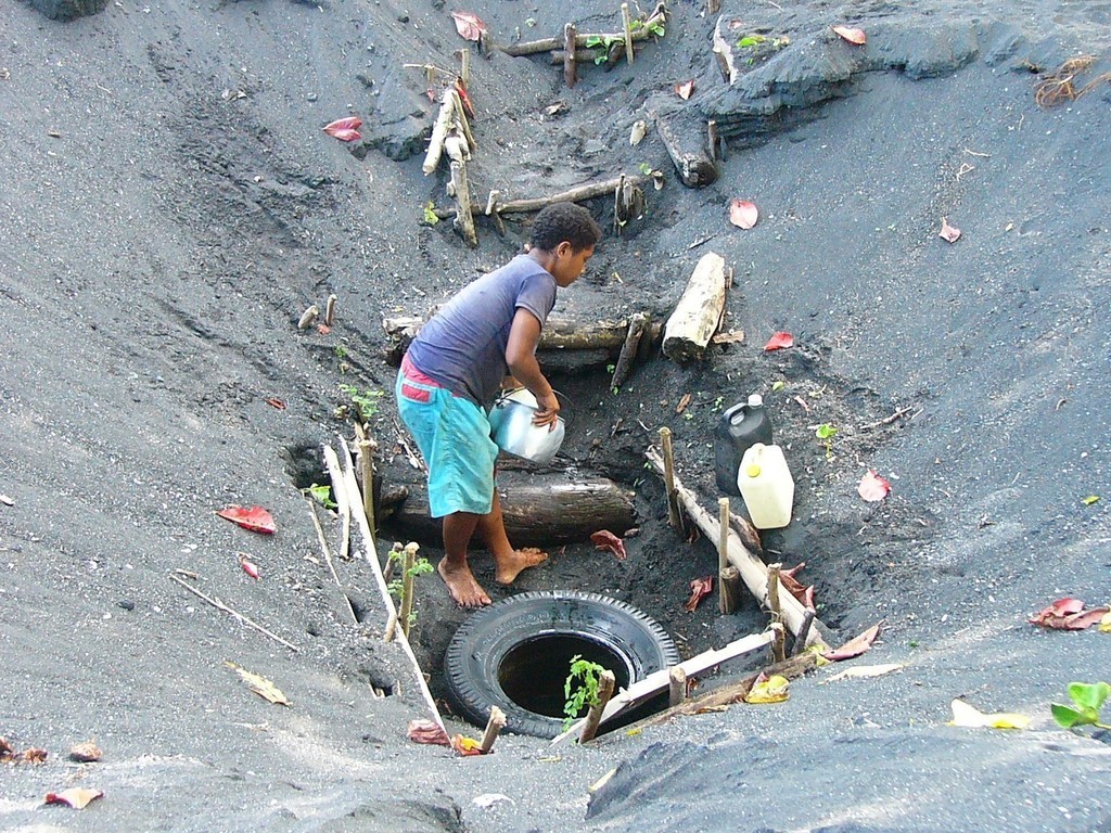 Local well with brackish water  &copy; OceansWatch www.oceanswatch.org
